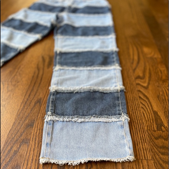 The Ragged Priest x Free People Stripe Panel Dad Jeans - Picture 10 of 12